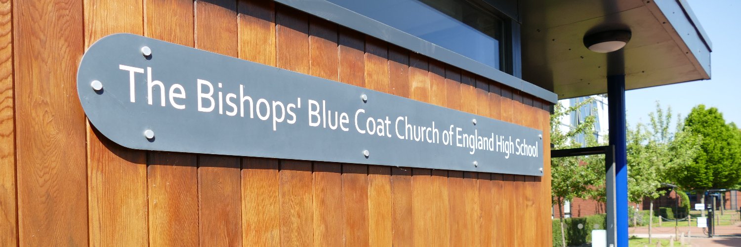 The Bishops' Blue Coat C of E High School banner