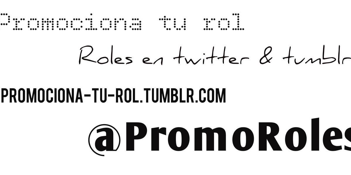 Promociona tu Rol banner