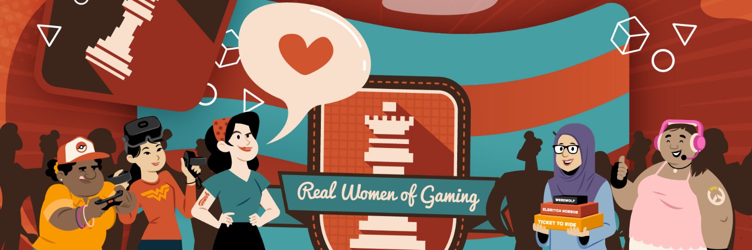 Real Women of Gaming #RepresentationMatters banner