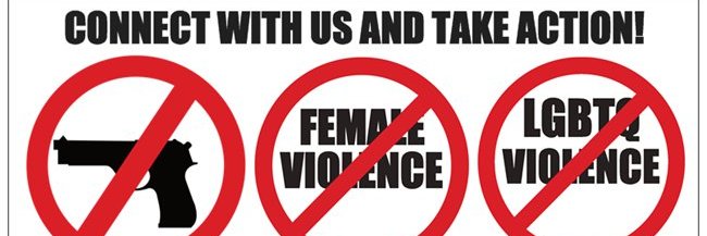 Silence the Violence and Shun the Guns's banner