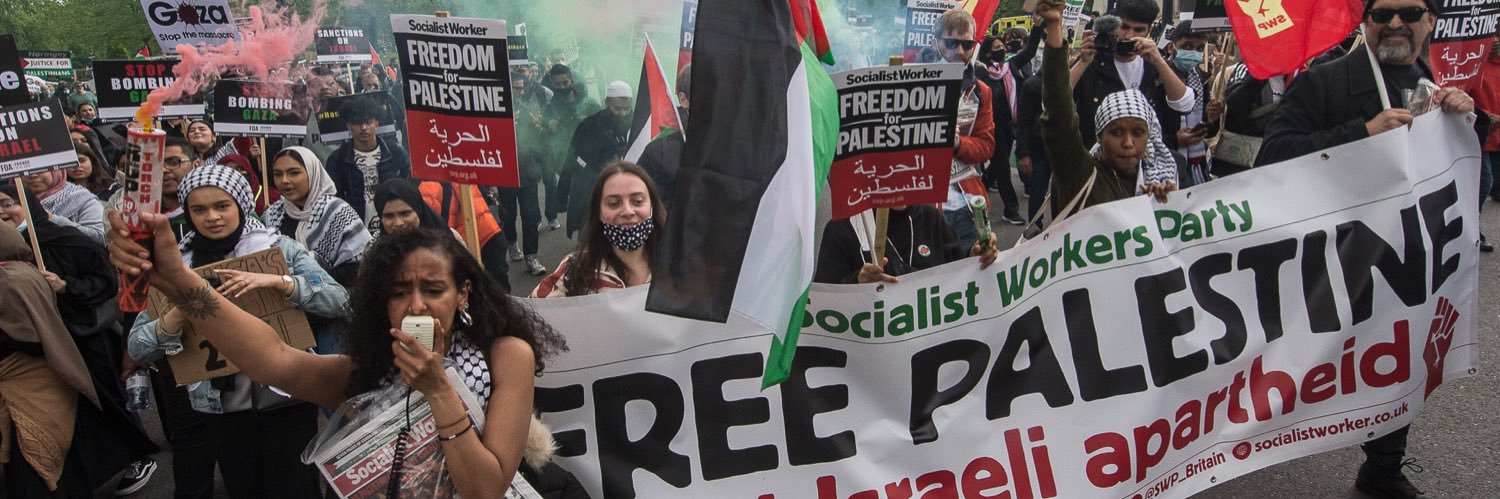 Socialist Worker's banner