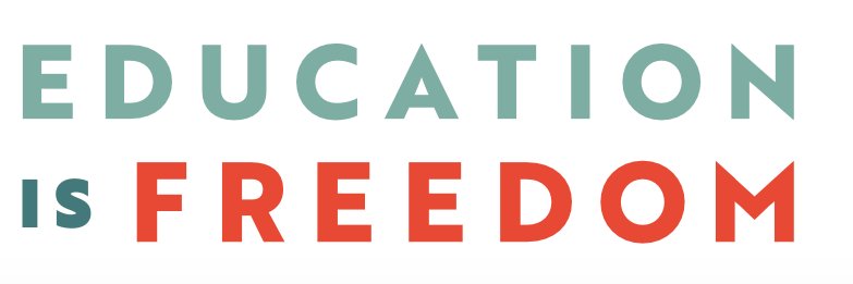 Education is Freedom banner