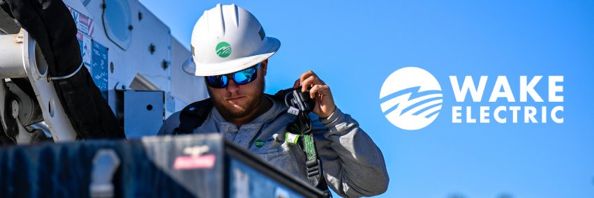 Wake Electric banner