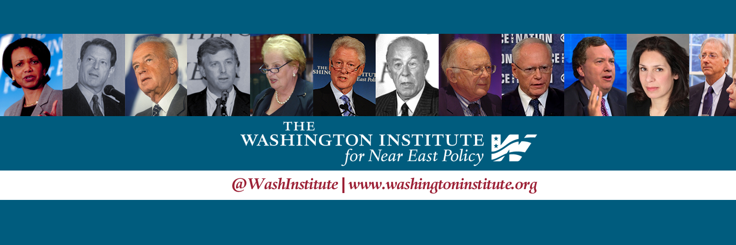 Washington Institute's banner