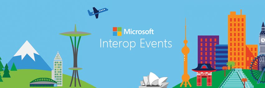 Microsoft Interoperability Events banner