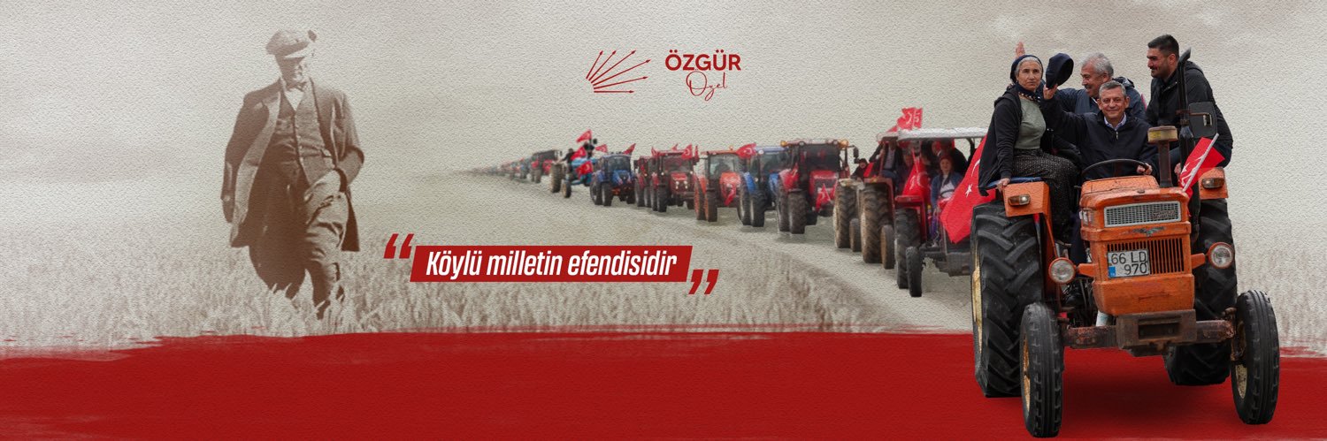 Özgür Özel's banner