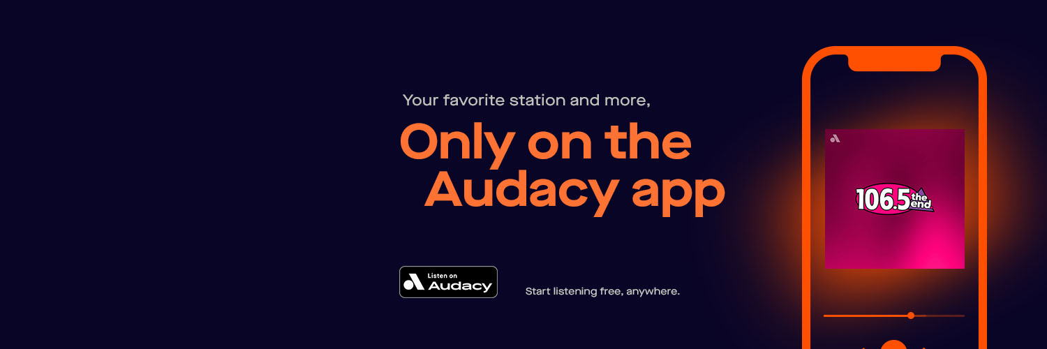 106.5 the end banner