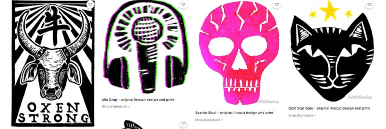 TAFT STREET STUDIOS 💥 ART LINOCUTS PRINTS & MORE banner