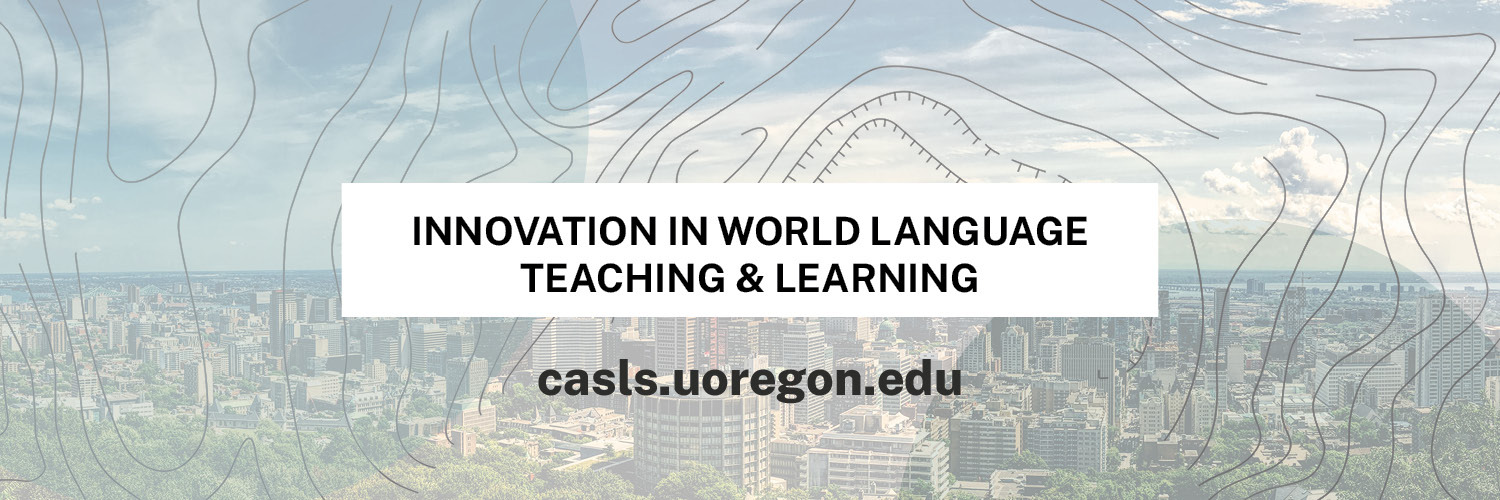 CASLS - Center for Applied Second Language Studies banner