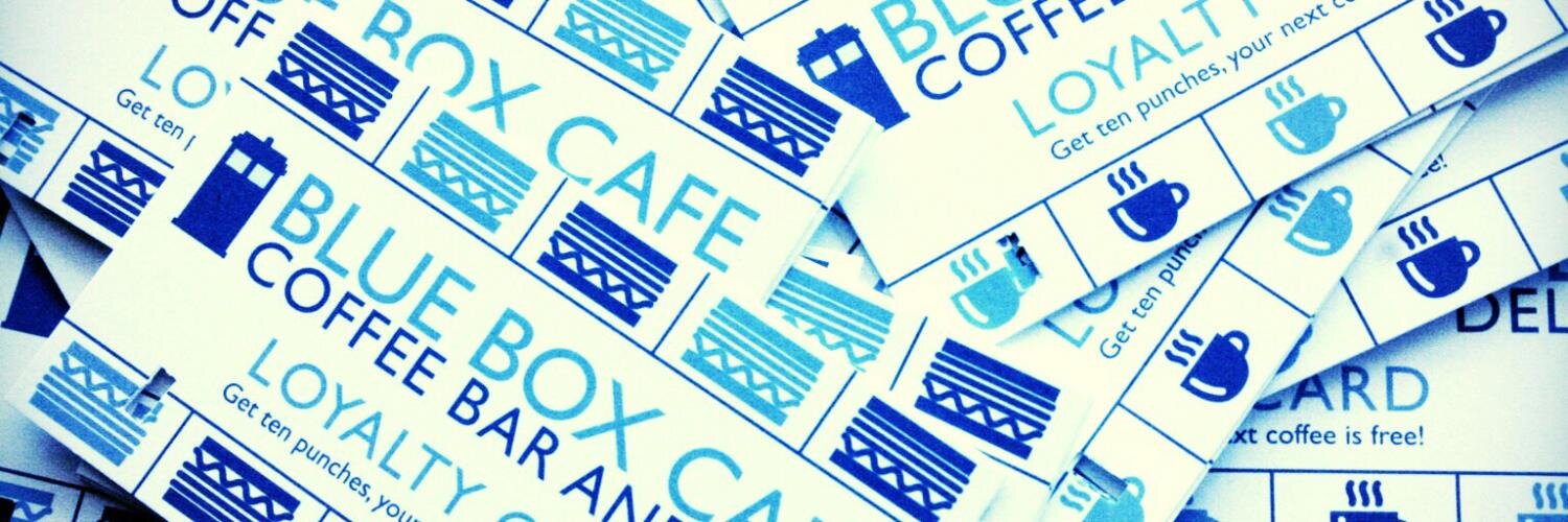 Blue Box Cafe banner