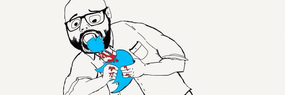 the garbage shit boy banner