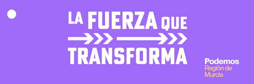Podemos Región de Murcia's banner