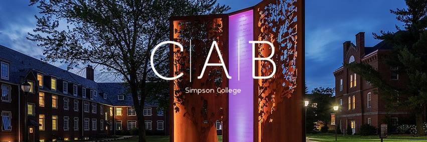 Simpson College CAB banner