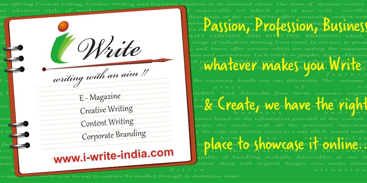 I Write India banner