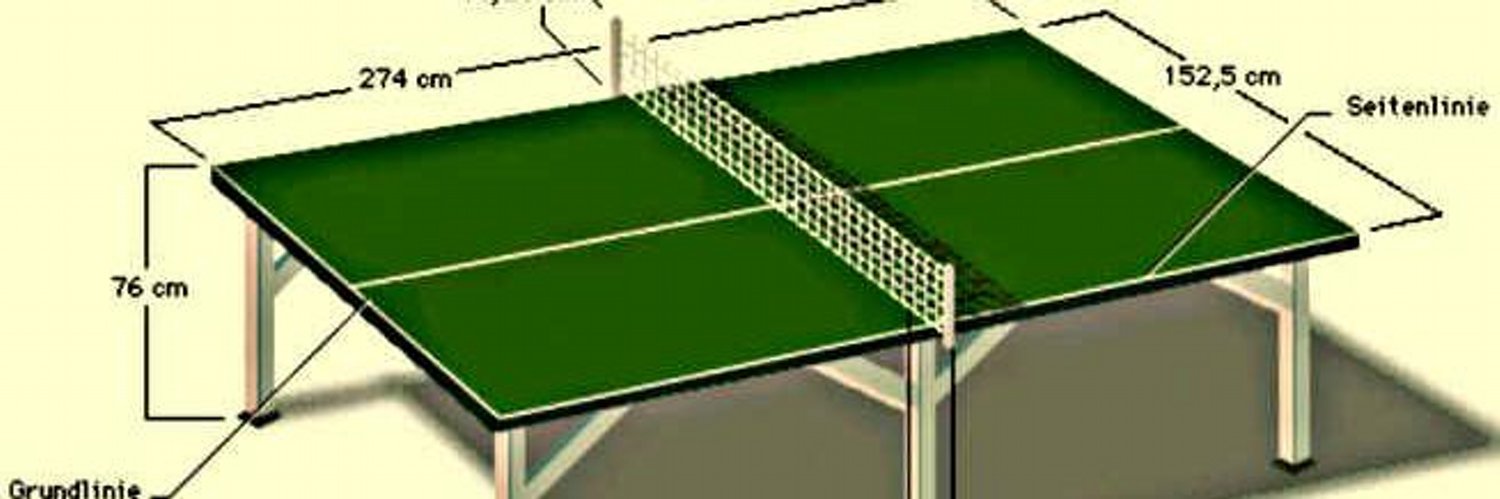 размеры стола настольного тенниса схема