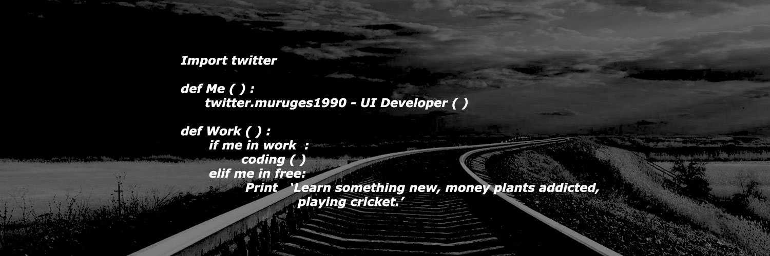 muruges1990's profile banner image