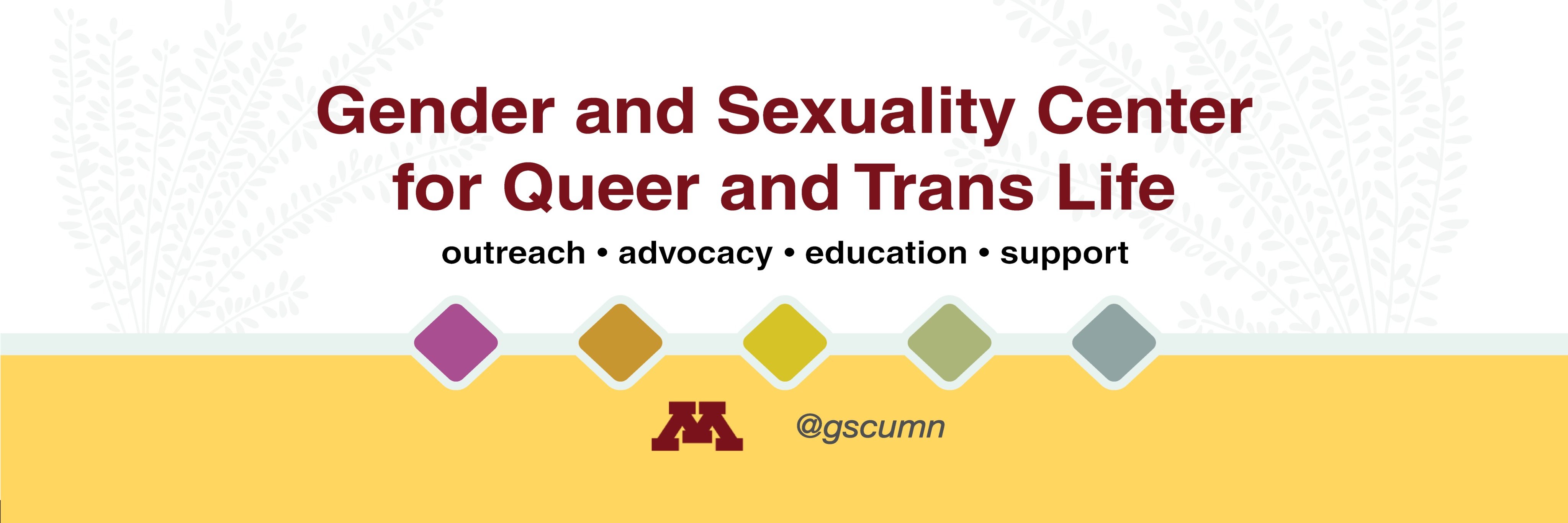 UMN Gender and Sexuality Center banner