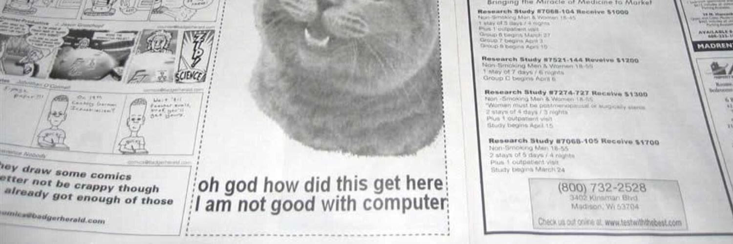 a humorously-shaped potato banner