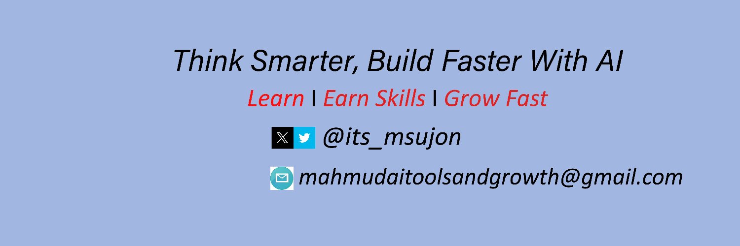 Mahmud I AI Tools & Growth banner