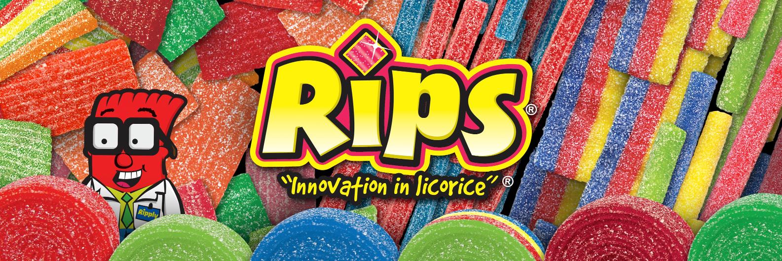 Rips Licorice Candy banner