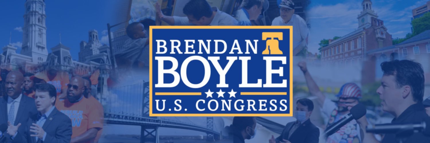 Congressman Brendan Boyle's banner
