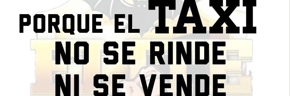 Taxi en lucha banner