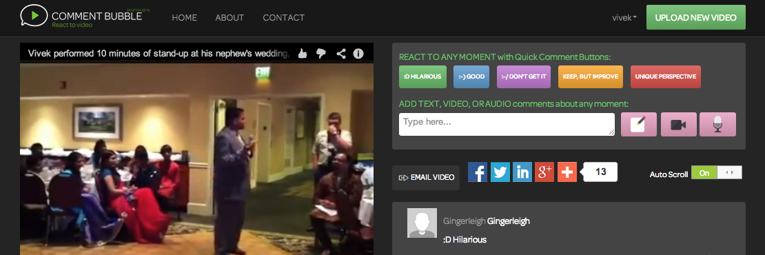 Comment Bubble banner