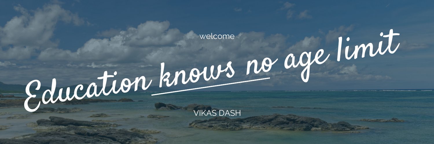 vikasdash's profile banner image