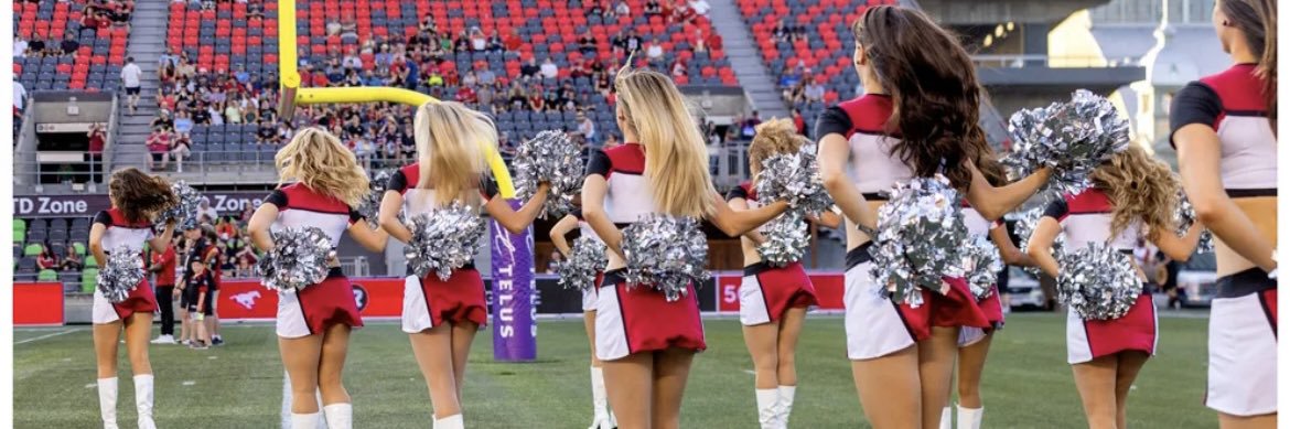 REDBLACKS Cheer Team banner