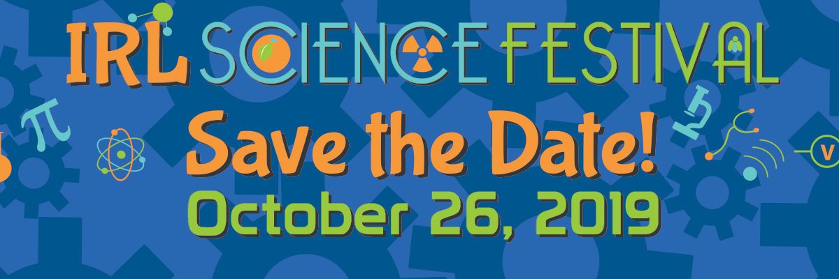 IRL Science Festival banner