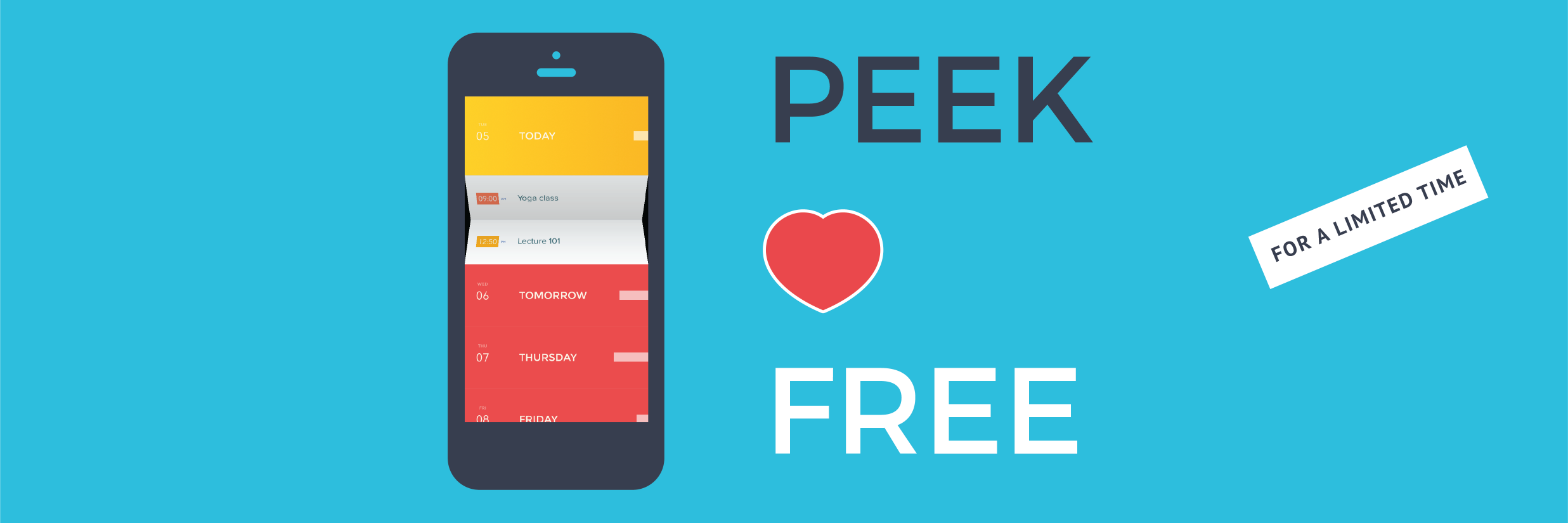 PeekCalendar's profile banner image