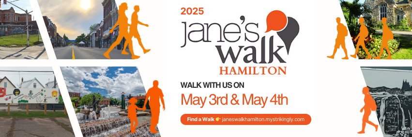 Jane's Walk Hamilton banner