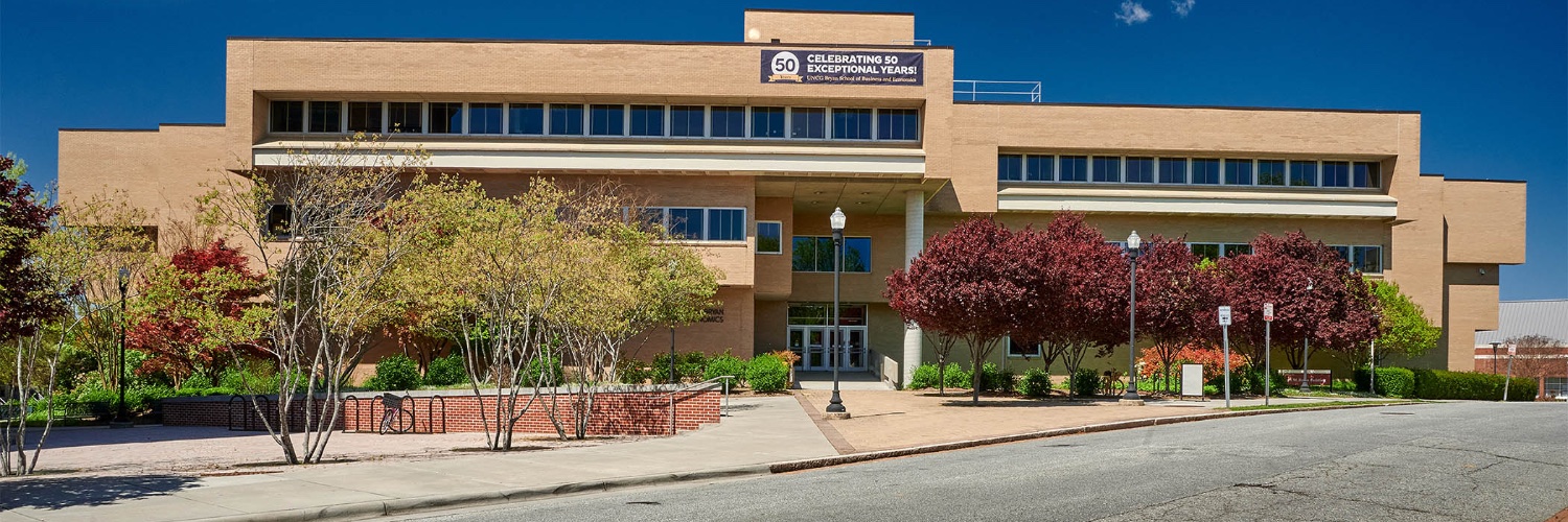 The UNCG MBA banner