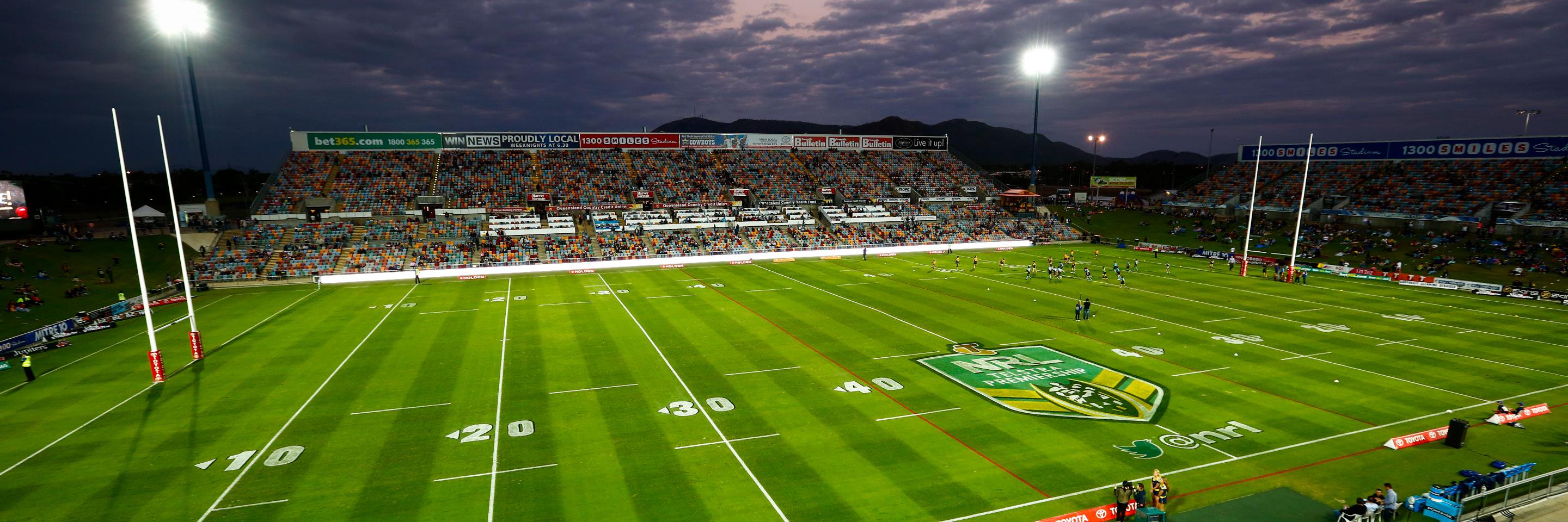 1300SMILES.Stadium banner