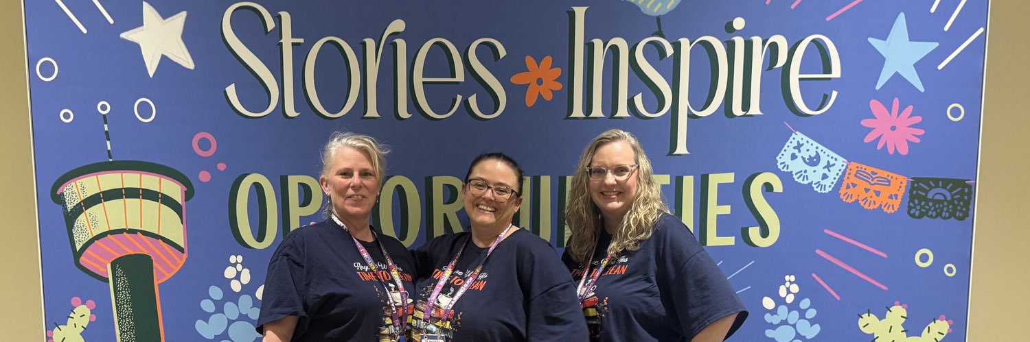 Little People Library Lady banner