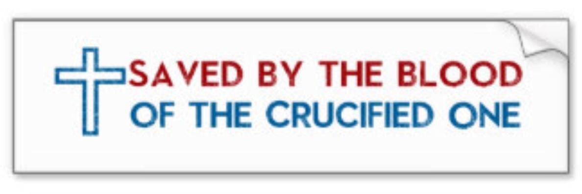 Saved By The Blood banner