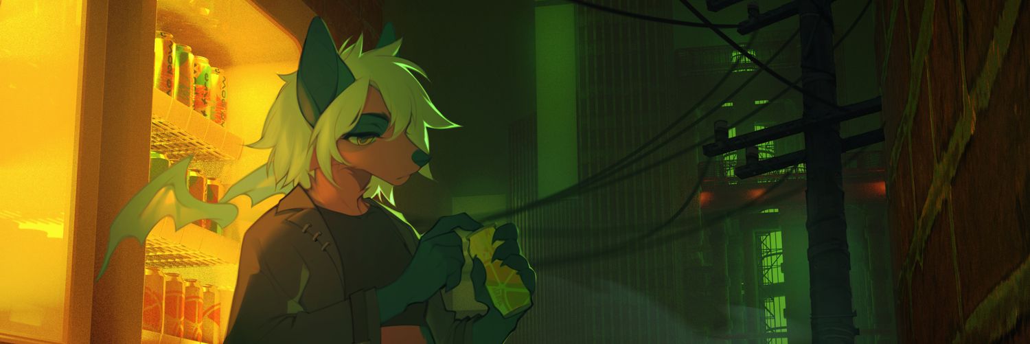 Inky ➡ @dargonlover.bsky.social banner