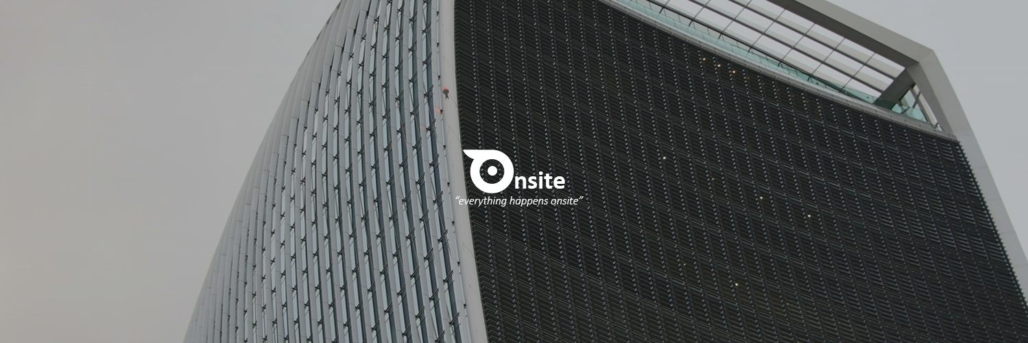 Twitter banner for @Onsite