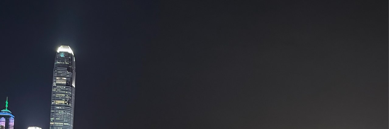 hazy night banner