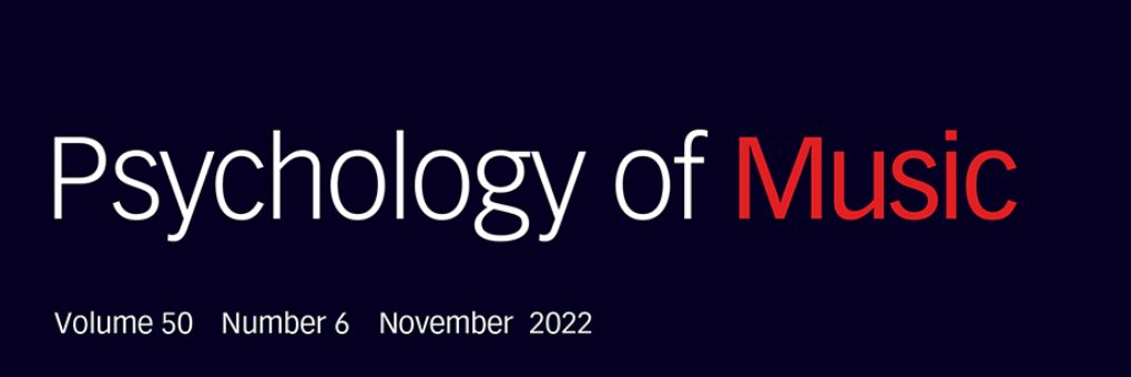 Psychology of Music banner