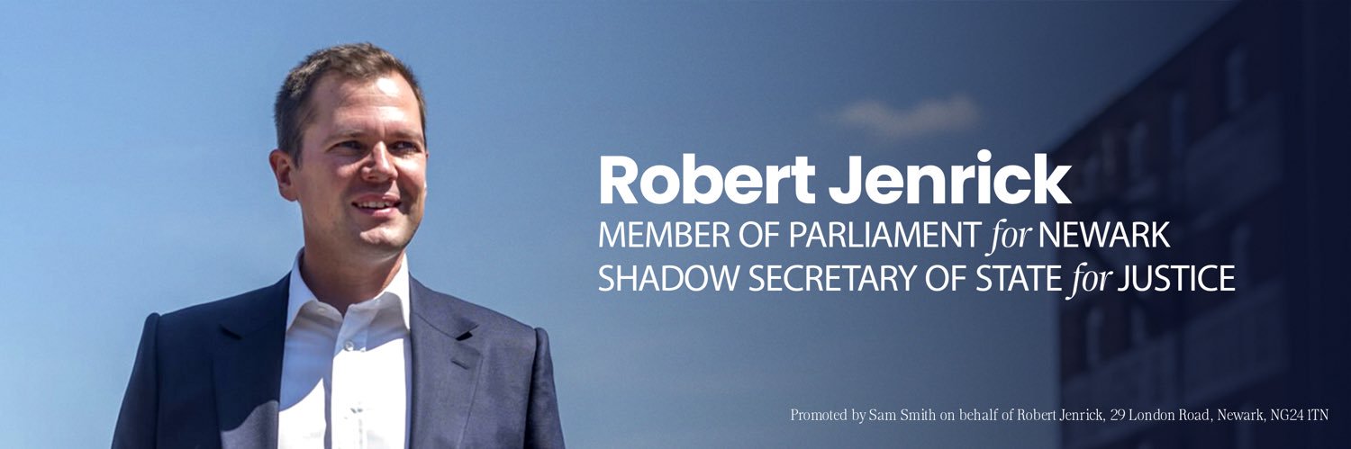 Robert Jenrick's banner