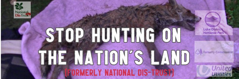 Stop Hunting on the Nation's Land banner