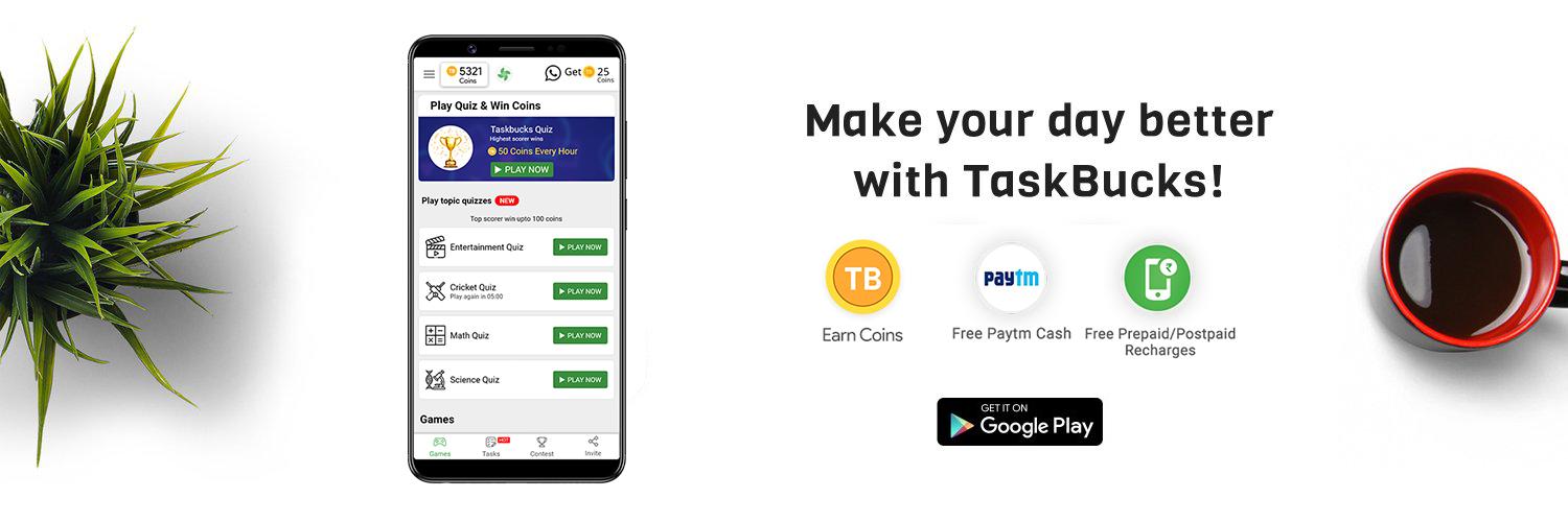 TaskBucksIndia's profile banner image