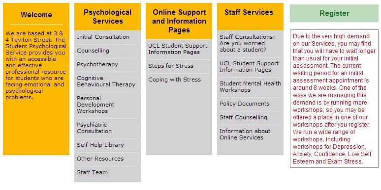 UCLWellbeing's profile banner image