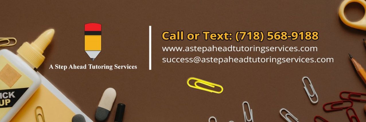 A Step Ahead Tutoring Services banner