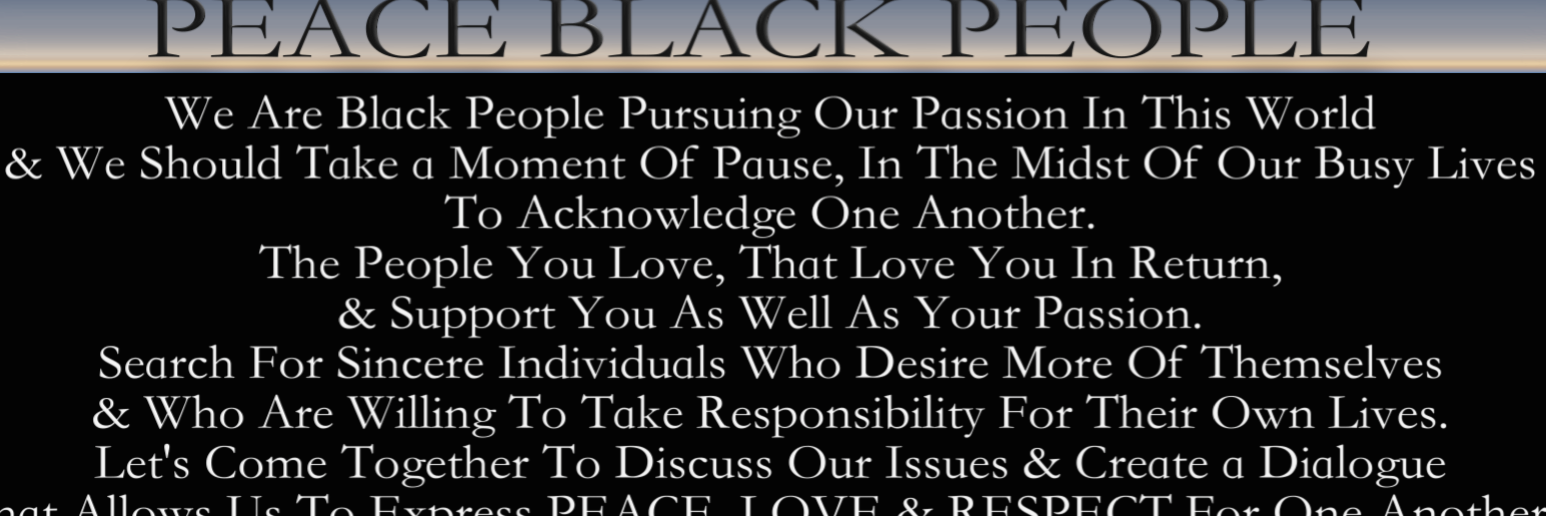 PeaceBLKPeople's profile banner image
