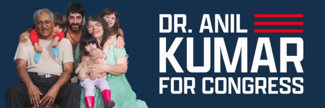 Dr.Kumar for Congress banner