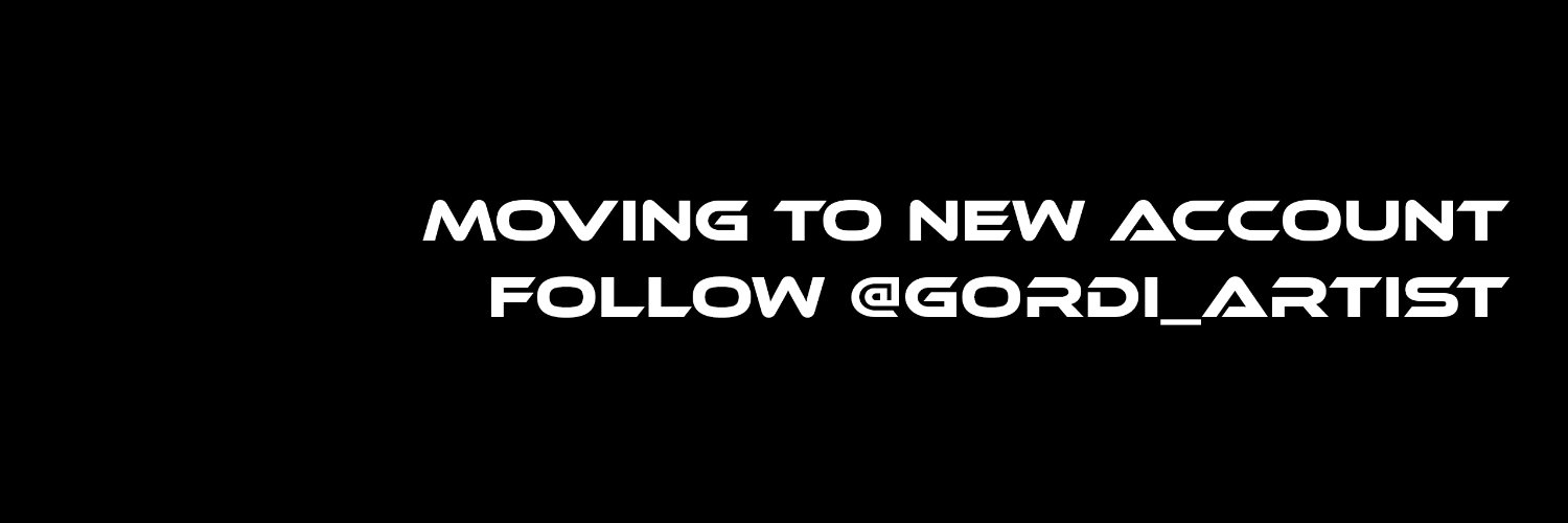 GordiArt - follow new account banner