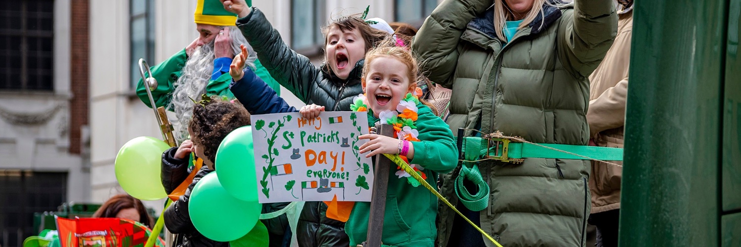 Leeds St Patricks Day Parade banner