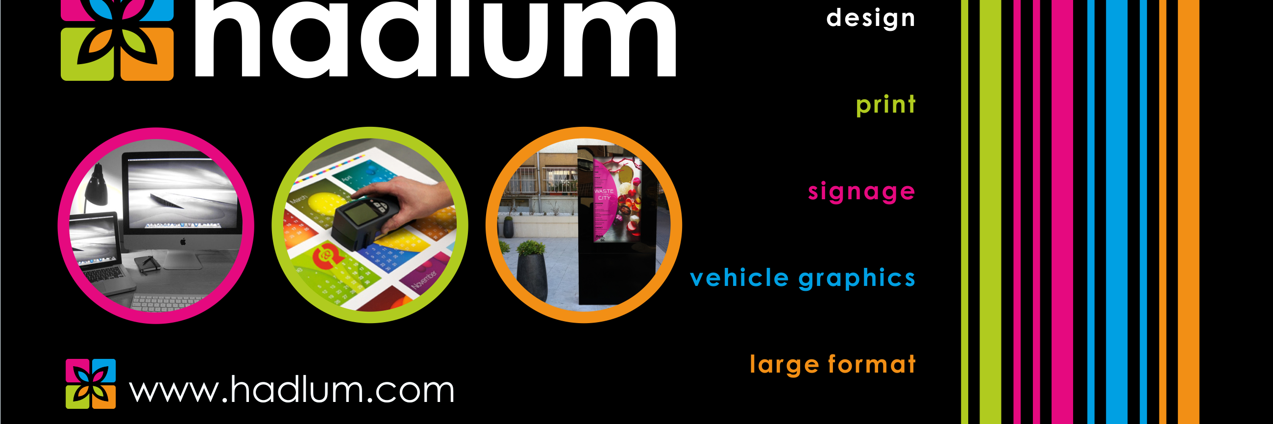hadlum design&print banner